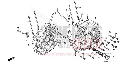 CARTER MOTEUR XL125SA de 1980